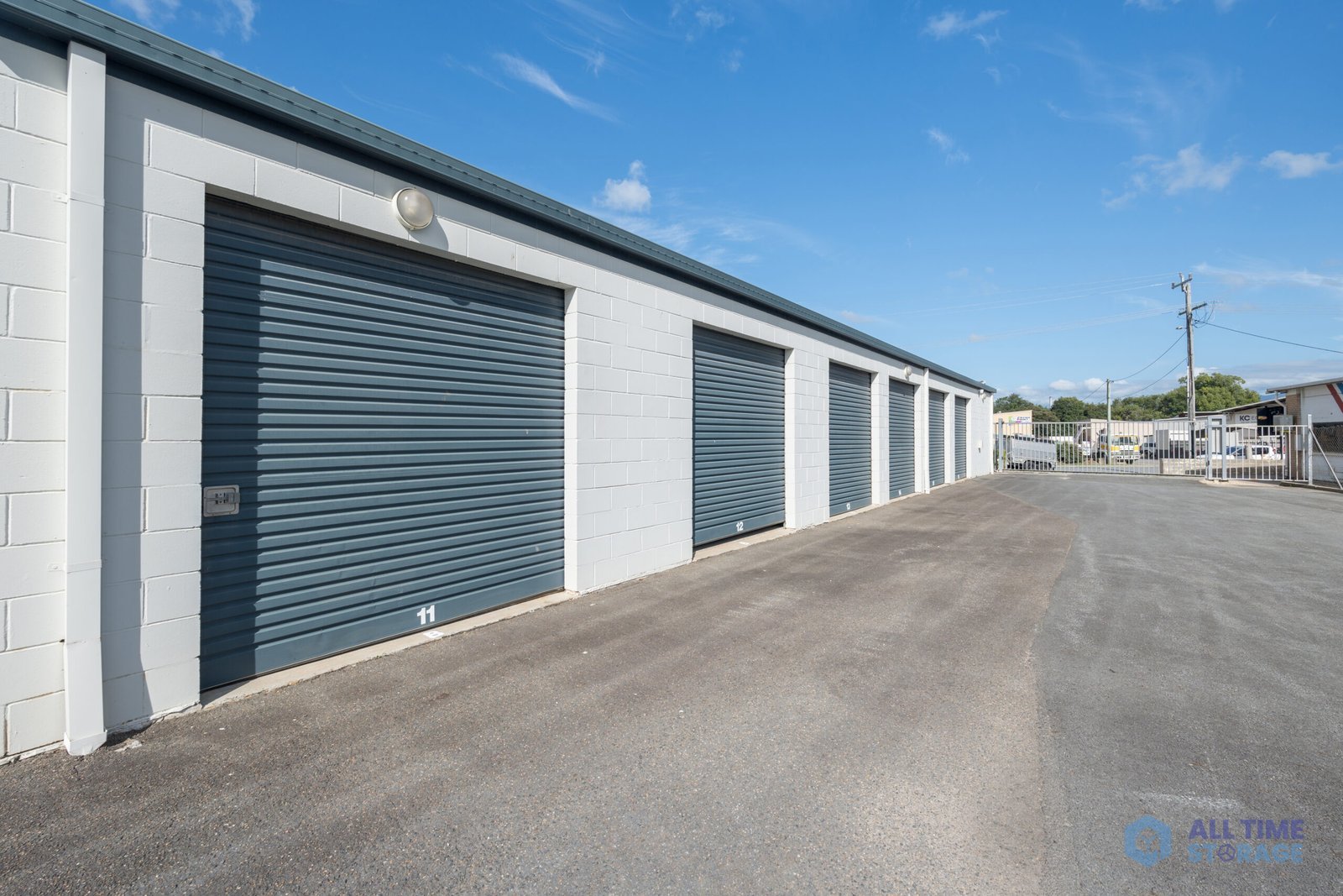 Roller-door storage units at the Murwillumbah facility
