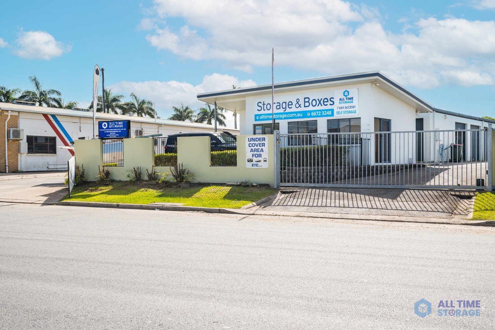 All Time Storage office and undercover vehicle area in Murwillumbah